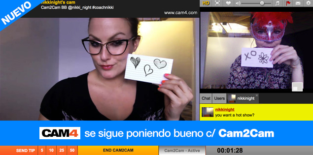 Ultima hora: Cam2Cam Disponible Ya en CAM4!