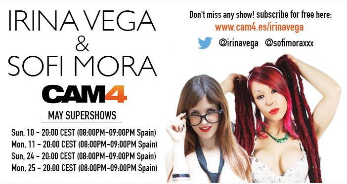 SuperShow Gratis de Irina Vega y Sofi Mora en CAM4