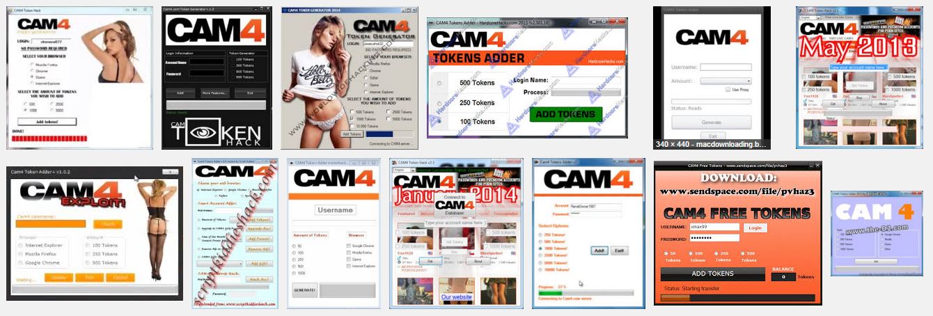 Tokens CAM4 gratis: el engaño de los token adder