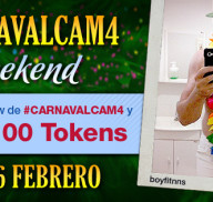 Carnavalcam4 weekend! Ponte sexy en Carnaval y gana 100 tokens!
