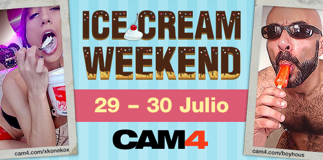 Verano porno en las webcams de #CAM4 – Ice Cream Weekend!