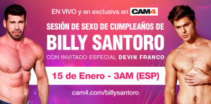 Follada de cumpleaños de Billy Santoro con Devin Franco!