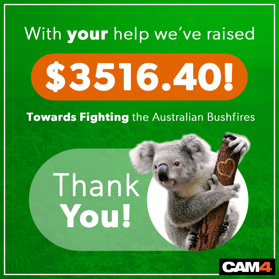 ACTUALIZACIÓN: Terminada la colecta de fondos CAM4 para la lucha contra los incendios de Australia