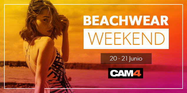 CAM4 se va a la Playa ⛱️ Fin de semana de Shows Porno en bañador!