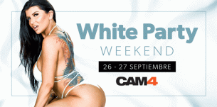 Este fin de semana estás invitado a la primera White Party Show de CAM4!