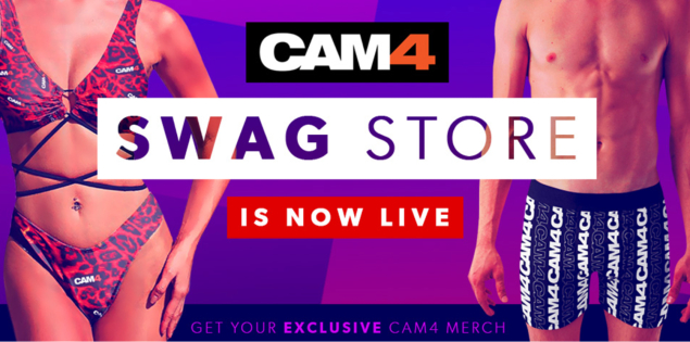 Todos los productos y ropa de Cam4 en la nueva Swag Store