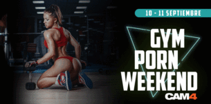Gym Porn Weekend 💪¡CAM4 se transforma en un Gimnasio Porno! 🐽
