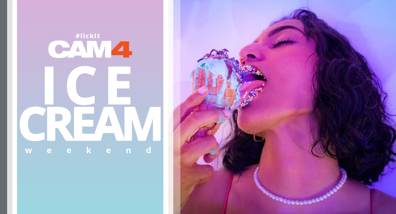 ¡Lenguas en acción! – Mira las deliciosas fotos del Ice Cream Weekend CAM4!🍦