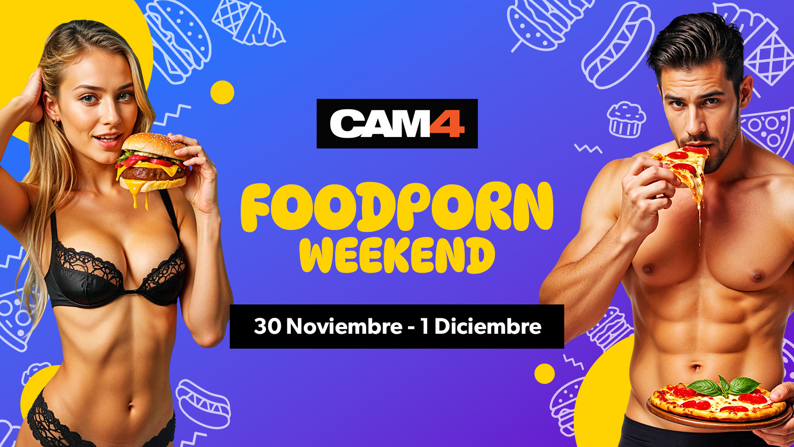 Food Porn Weekend 🐽 Sigue los deliciosos shows porno este fin de semana 🤤