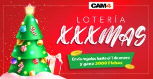 Lotería CAM4 XXXMAS 🎄 – Envía regalos de Navidad y gana hasta 3000 fichas