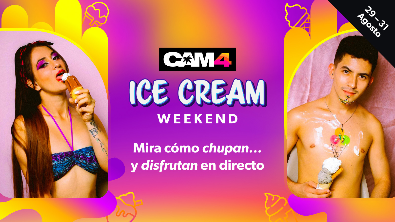 LICKIT25 – ¡Mira a nuestr@s chic@s lamiendo en directo! 👅🍦
