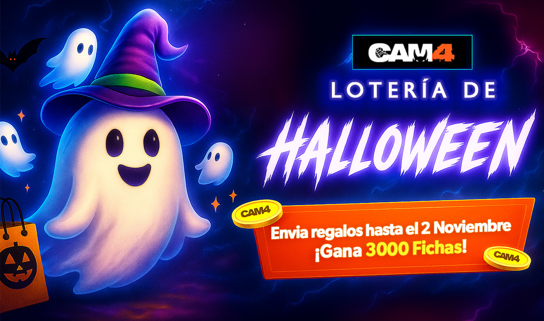 Lotería CAM4 Halloween – Inscríbete, envia regalos y gana premios DE MIEDO!👻 – GANADORES