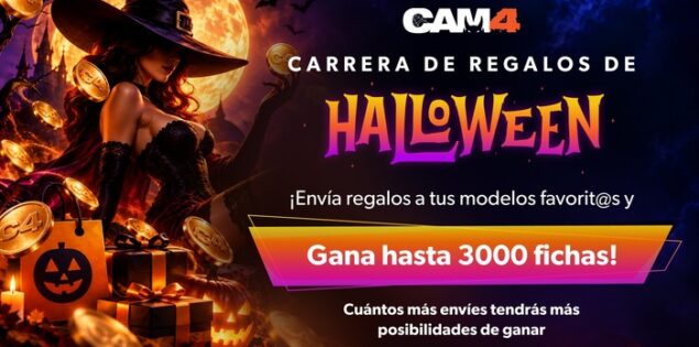 Carrera de Regalos CAM4 Halloween – Inscríbete, envia regalos y gana premios DE MIEDO!👻